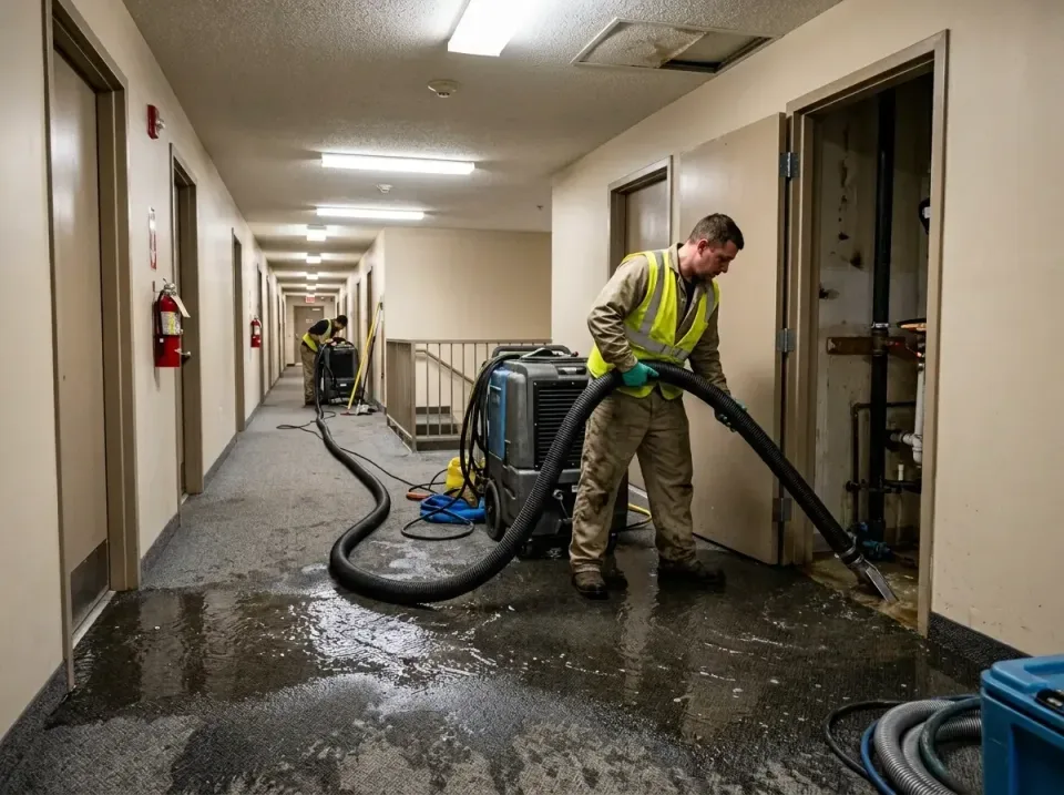 multi-unit-apartment-hallway-f-005 — frequently asked questions, Emergency Burst Pipe Water Extraction & Removal in Tullytow…